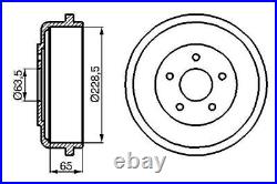 2x BOSCH 0986477129 Brake Drum Rear Replacement Fits Ford Cortina Estate 2.0 2.3