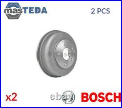 2x BOSCH REAR BRAKE DRUM PAIR SET 0 986 477 129 G NEW OE REPLACEMENT