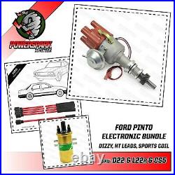 Ford Pinto electronic distributor OHC 4 cyl engine with 8mm Leads & Sports Coil