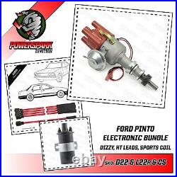 Ford Pinto electronic distributor coil and red 8mm HT leads pinto OHC engine