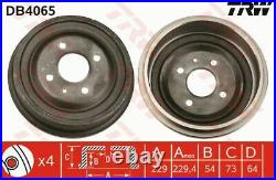 Genuine TRW Pair of Rear Brake Drums for Ford Cortina OHC 1.6 (04/1972-02/1976)