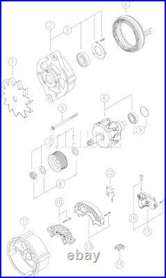 Mahle Alternator for Ford Sierra 2 2.0L OHC2VHC 8.82- 10.84