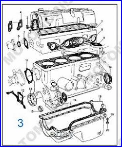 Sealing set engine complete OHC 2.0l 66kW (carburetor engine) Ford Transit MK4